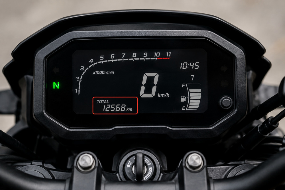 Mileage on motorcycle in Malaysia