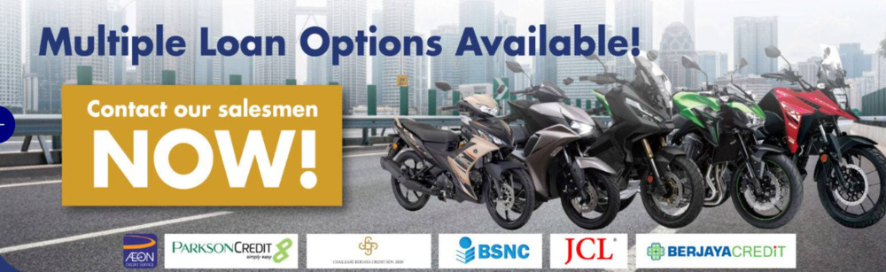 Multiple loans for motorcycles at TM Motorworld
