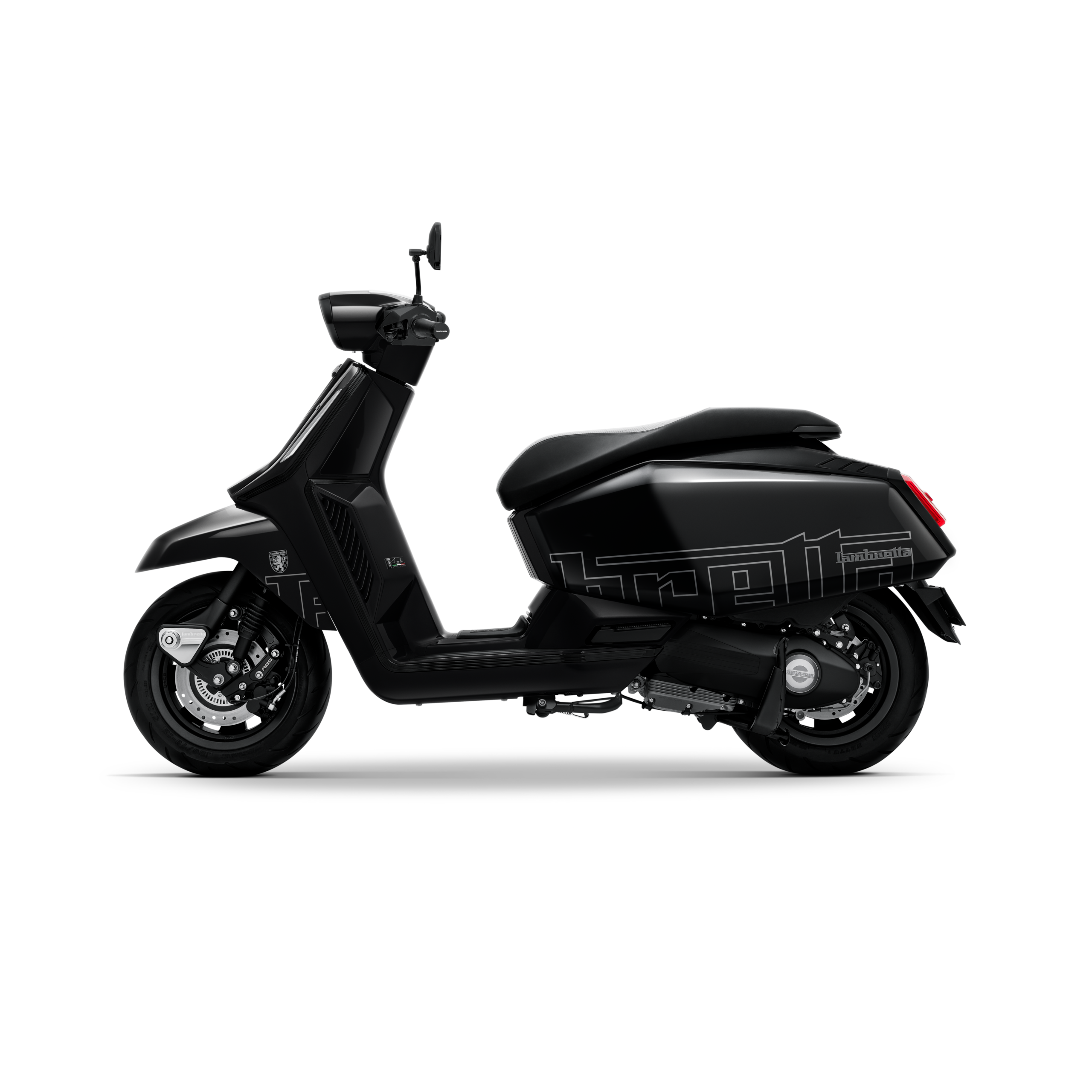 Lambretta x250gp black left side view
