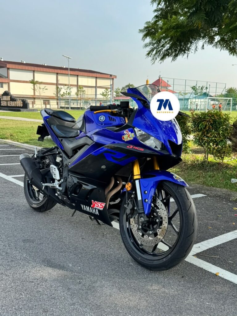 front view of the motorcycle