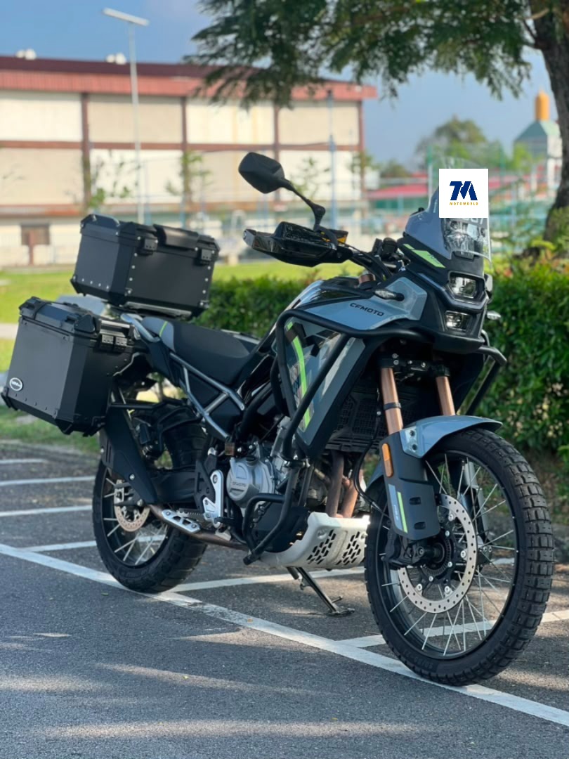 2024 CFMOTO 450MT | Black | Top Box | Crash Bar | Handguard - Image 2
