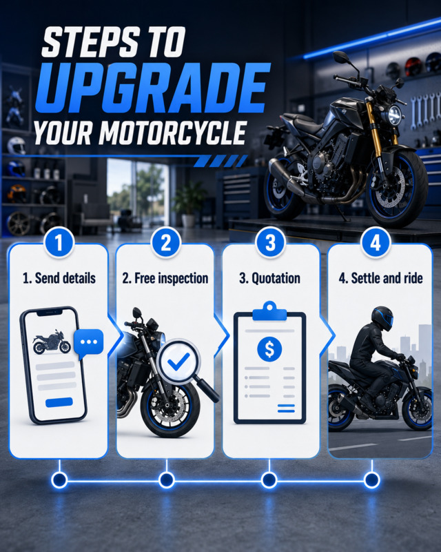 4 steps to upgrade your motorcycle
