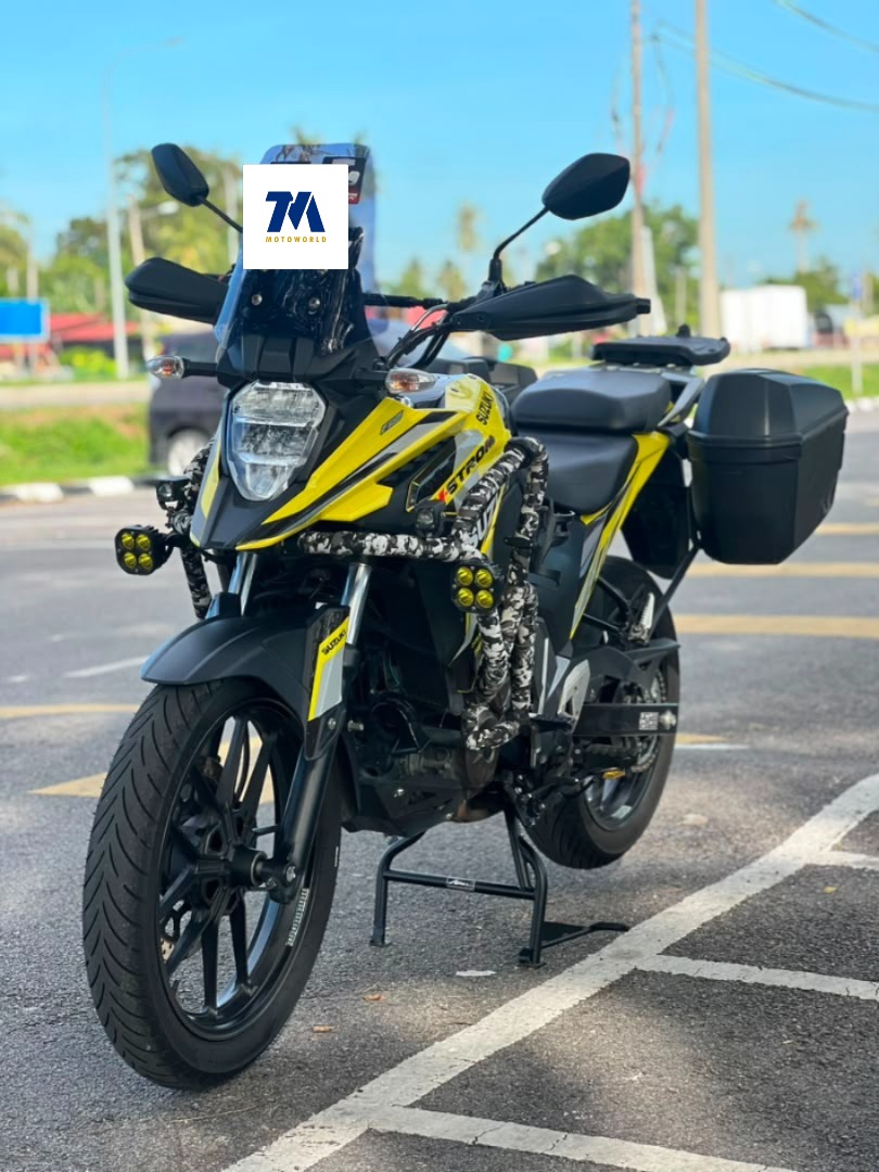 2024 Suzuki V-Strom SX | Yellow | Iconic | Crash Bar | Top Box Bracket | Side Box - Image 2