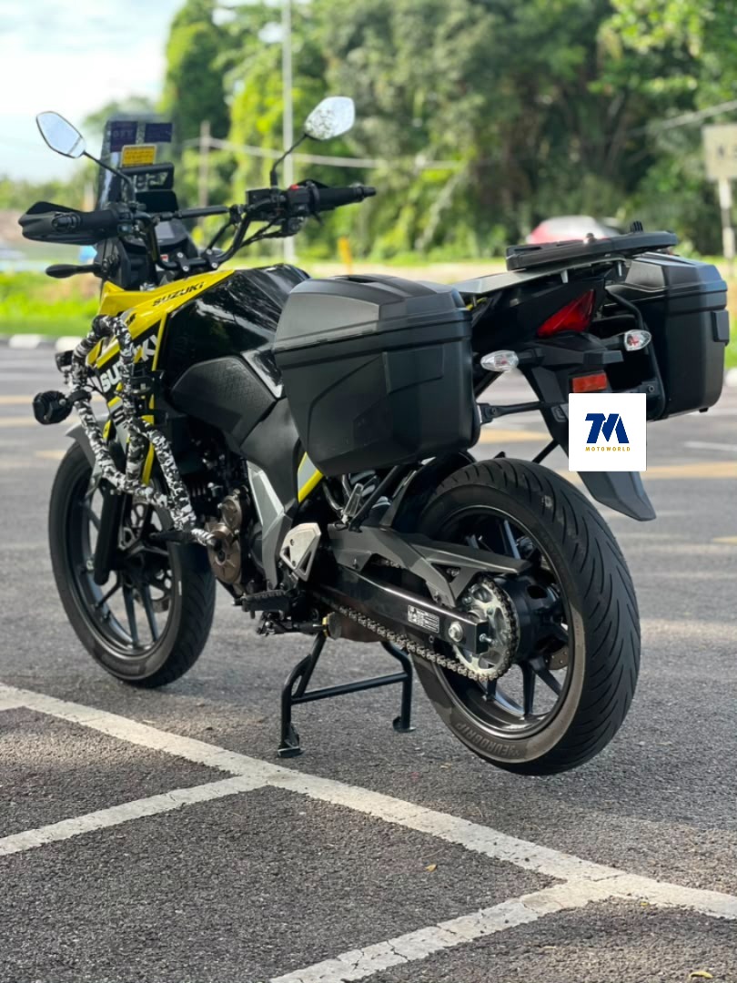 2024 Suzuki V-Strom SX | Yellow | Iconic | Crash Bar | Top Box Bracket | Side Box - Image 3