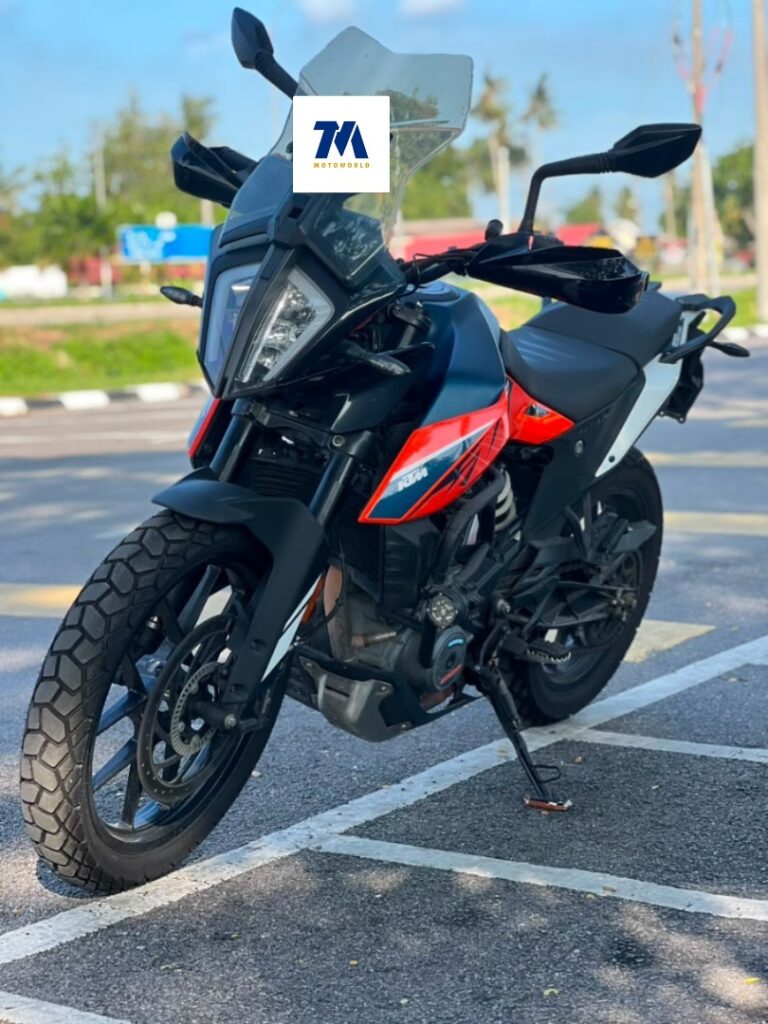 KTM Adventure 390 facing the camera