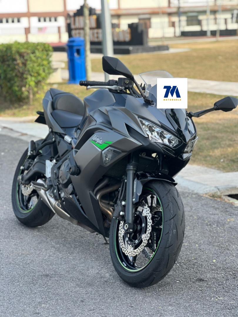 front view of the Modenas Ninja 650 motorcycle