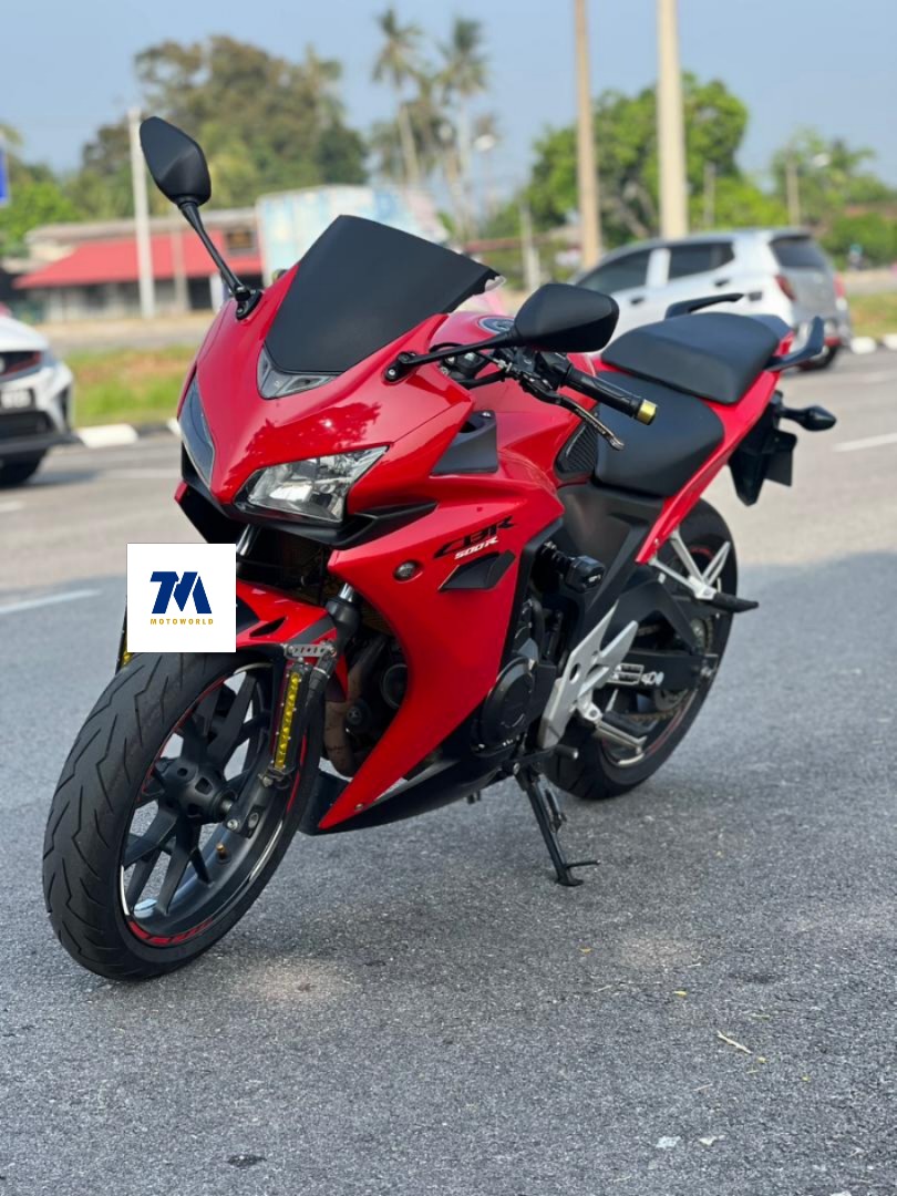 2014 Honda CBR500R | Super Red | After Market Exhaust - Image 2