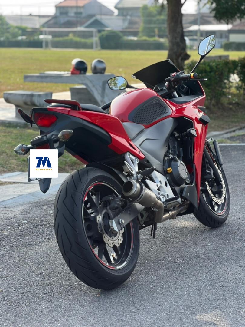 2014 Honda CBR500R | Super Red | After Market Exhaust - Image 3