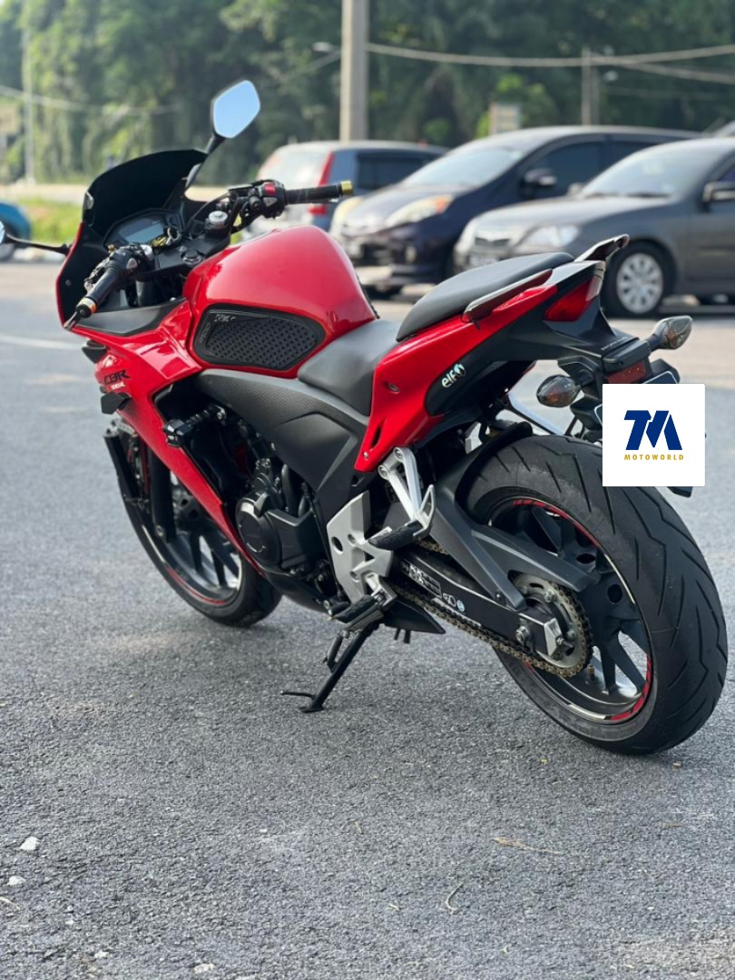 2014 Honda CBR500R | Super Red | After Market Exhaust - Image 4