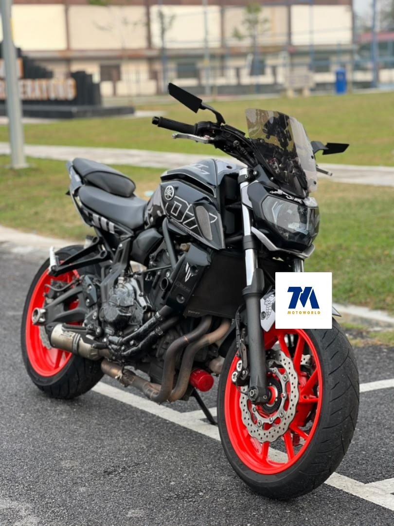 2019 Yamaha MT-07 | Custom Livery | SC Project Exhaust | Windshield - Image 2