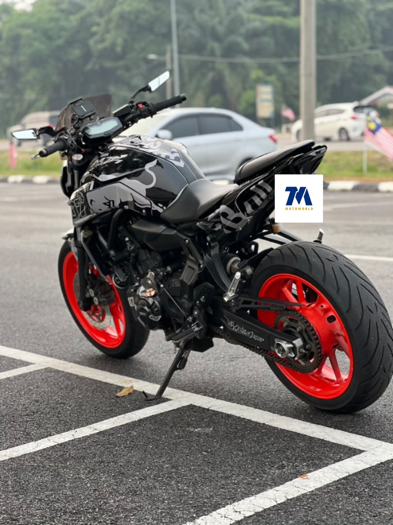 2019 Yamaha MT-07 | Custom Livery | SC Project Exhaust | Windshield - Image 3