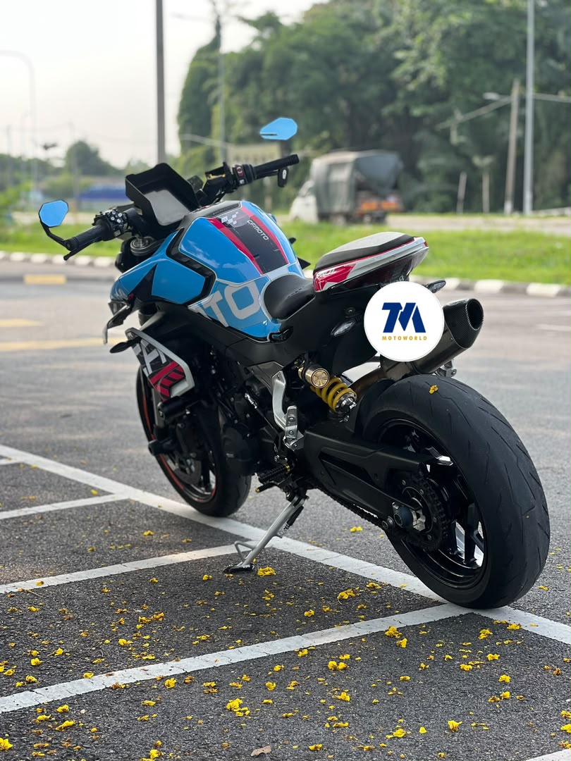 2023 CFMoto NK800 | Aftermarket Exhaust | Custom Livery - Image 3