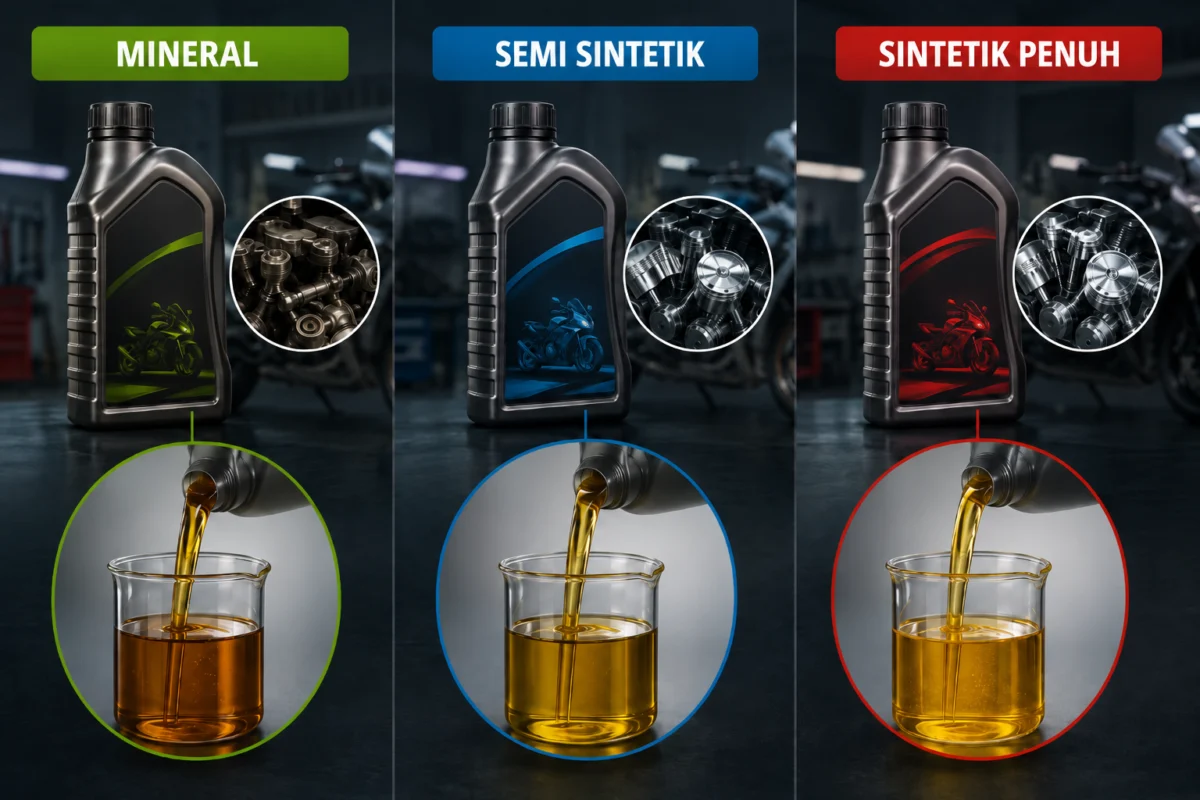 Jenis minyak hitam motor untuk perlindungan enjin