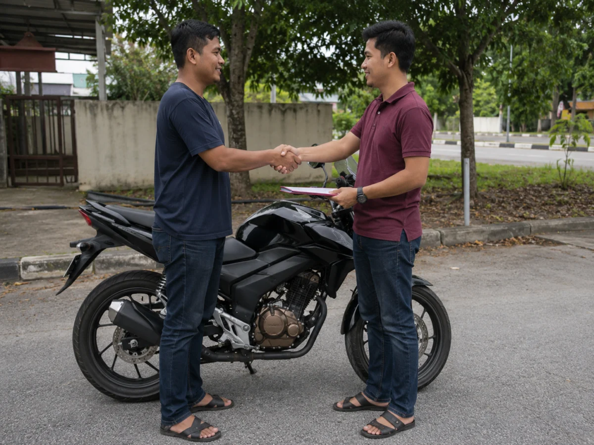 Jual motor kepada pembeli individu