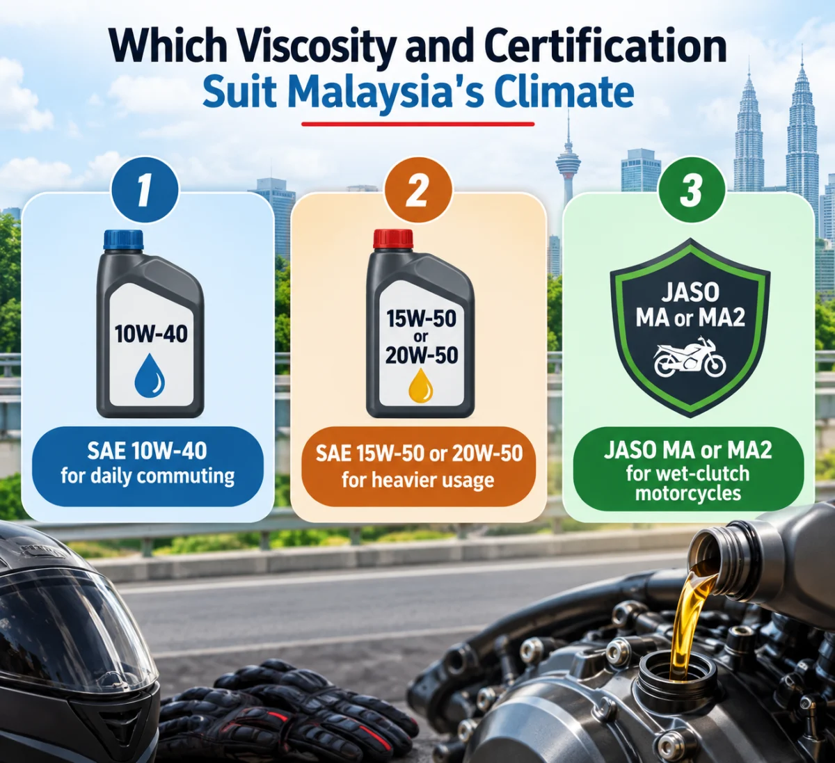 Oil viscosity depending on different factors